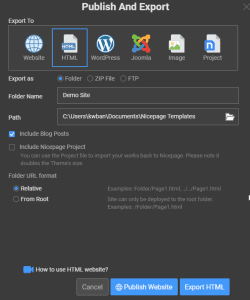 HTML publication