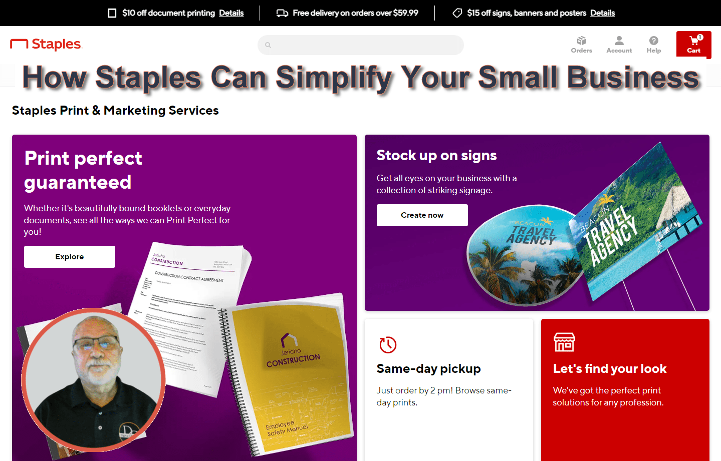 Let Staples Handle Your Print and Marketing Needs 